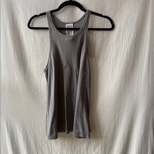 Free People Charcoal Ribbed Tank